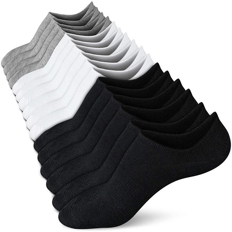 3Pairs No Show Socks for Men & Women - Non Slip Cotton Invisible Liner Socks, Breathable Mesh Athletic Ankle Boat Socks with Silicone Grip, Low Cut Sport Socks soft comfy spring