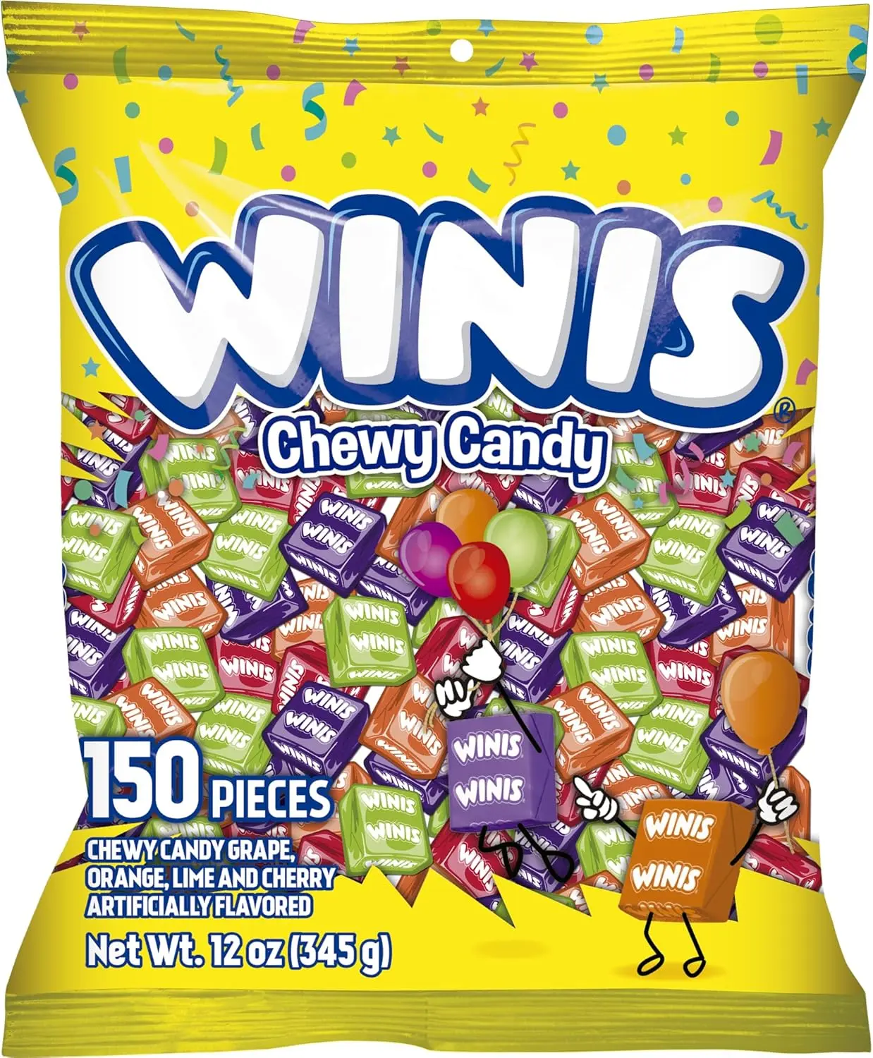 Original Chewy Taffy Variety Bag | 12 Oz, 150 Pieces | Original chewy taffy candy mix, individually wrapped and non-melting, sharing size 12 oz bag with 150 pieces