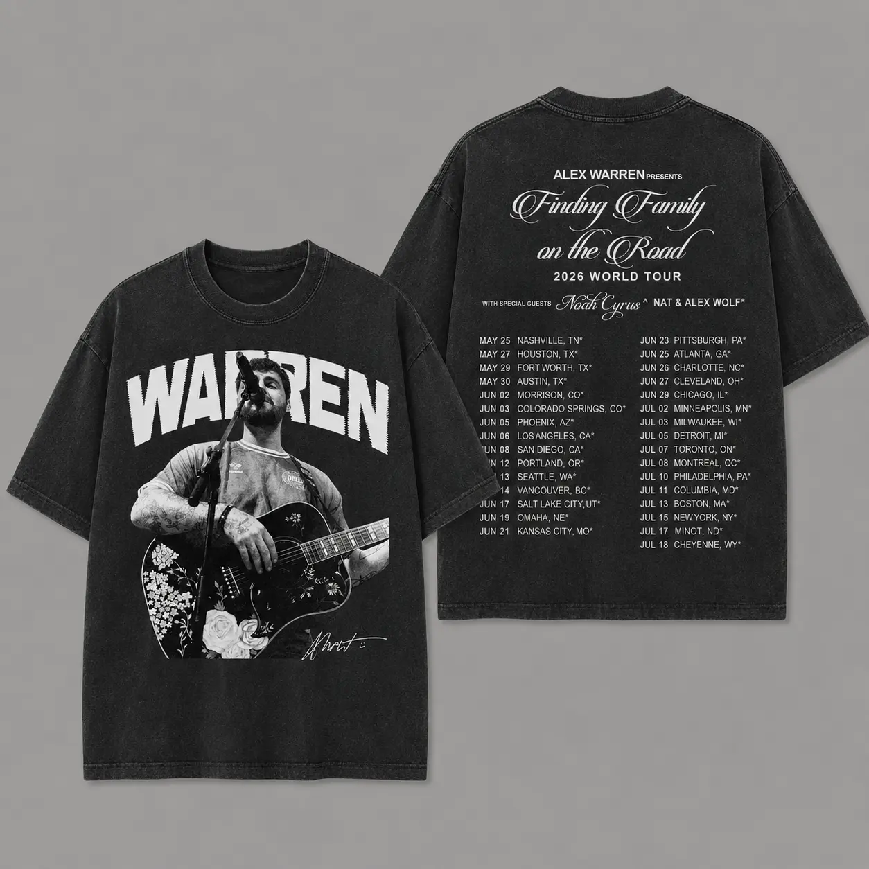 Alex Warren 2 Sides 2026 Tour T-Shirt, Vintage Artist Tee, Concert Shirt, Gift for Her