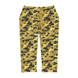 Gold Camo #3 Yoga Capri Leggings