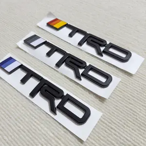 1pc TRD logo applies to Toyota Jeep Dodge body stickers Side logos Leaf panels Rear modification logos Car stickers