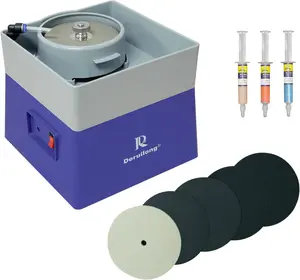4” Flat Grinding Machine - Grinding Equipment - Shaping and Polishing Tools, Mineral Rock Polishing Machines, Grinding Machines, Includes Rock Mineral Polishing Machine Accessory Kit