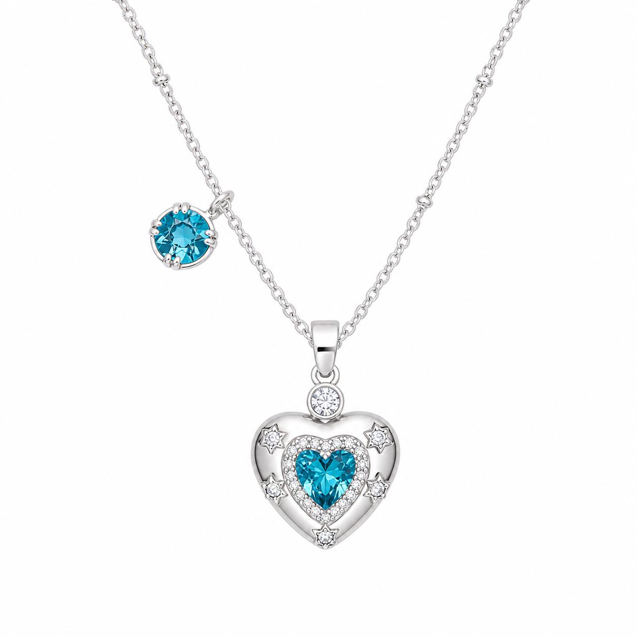 Dainty Satellite Heart Chain Necklace for Women, Cubic Zirconia,Unique Clavicle Chain with Stacked Heart Pendant, Costume Jewelry, Accessories for Women, Unique Gifts, Womens Gifts, Back to School, Gifts For Women