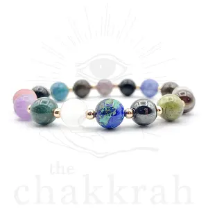 Wellness Crystal Healing & Protection Bracelet - Chakra Healing Bracelet [Handmade Sized to Fit] by The Chakkrah