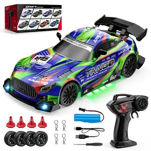 USB Charging 1:24 Scale Electric Drift Remote Control Car Toy with Environment Light, All-Wheel Drive, Ready to Run, Perfect for Racing Fun, Rc Drift Car