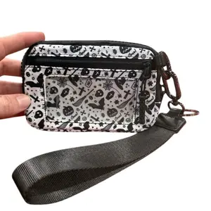 Wristlet Wallet Credit Card RFID- Halloween, Bats, Witches