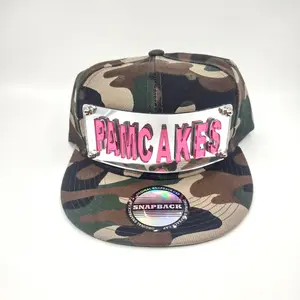 Personalized Camo Snapback Hat – Custom Laser Cut Name Hat, Adjustable Flat Bill Cap, Made to Order, Unique Urban Streetwear, Hunting Gift, Military Style Camouflage Hat, Exclusive Design