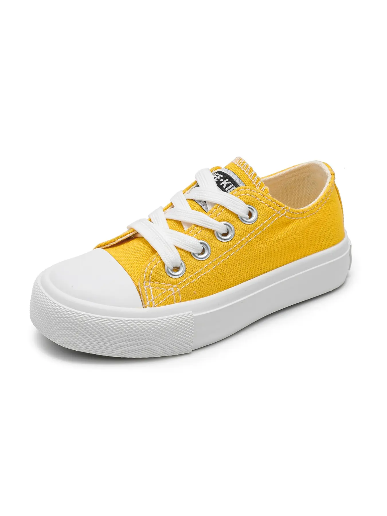 Opoee Kids Low-Top Lace-Up Canvas Shoes, Casual Low Top, School Season Sneakers, Youth Skateboarding Shoes, Boys Girls Infant Children