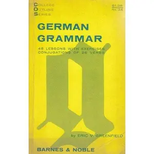 USED-German Grammar by Eric v. Greenfield (Paperback)