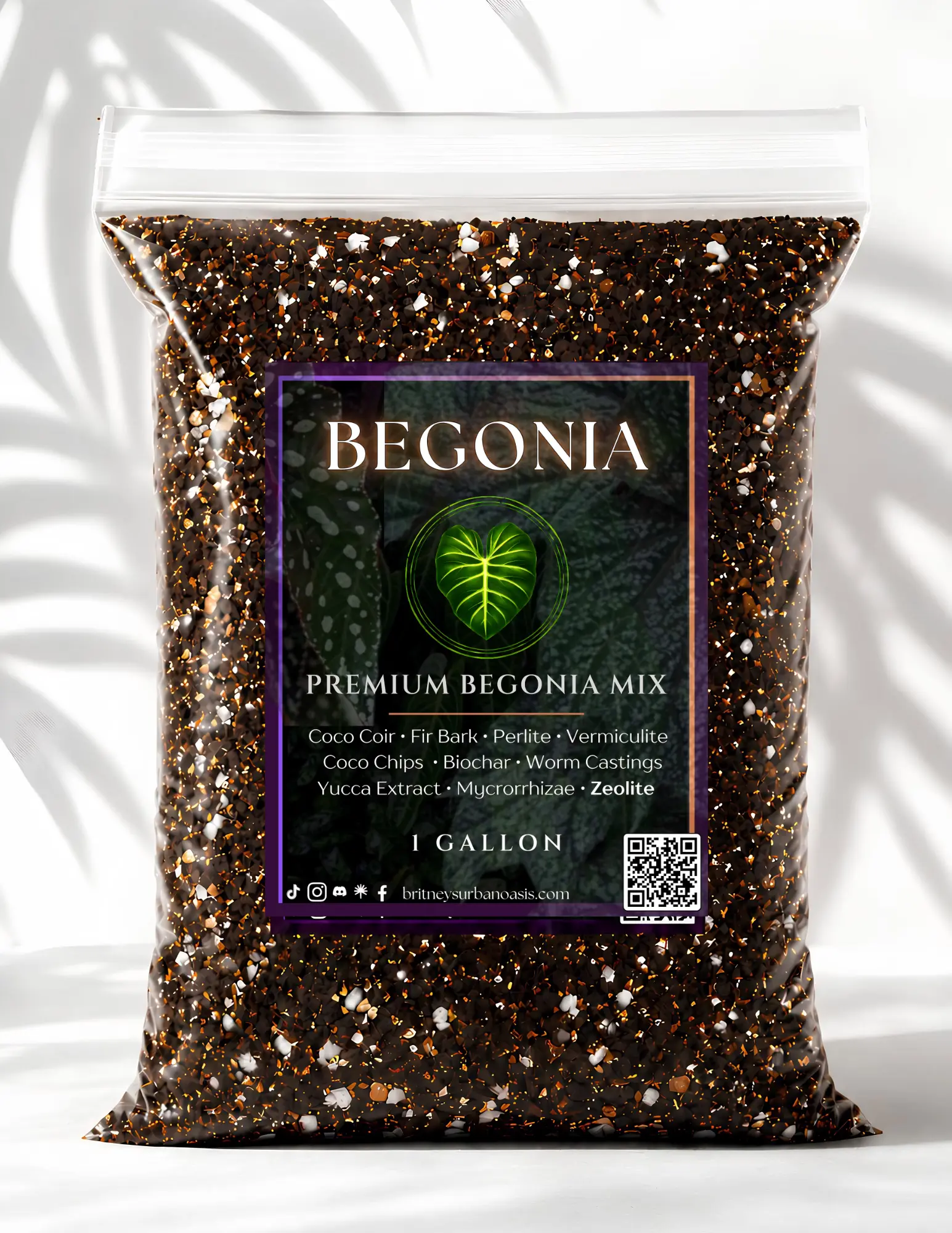 Begonia Mix — Moisture-Balanced Potting Mix for Begonias | Rich, Well-Draining Blend