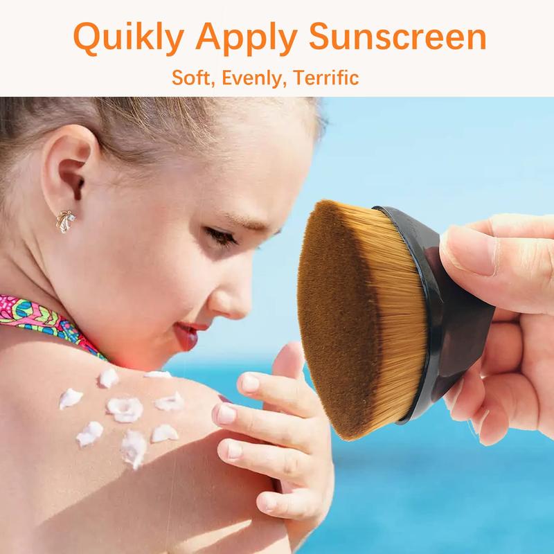 4 Pack Foundation Makeup Brush for Blending Liquid Cream Flawless Powder Face Blush with Protective Case(Black and Pink, Hexagon Kabuki Brush) Lightweight Compact