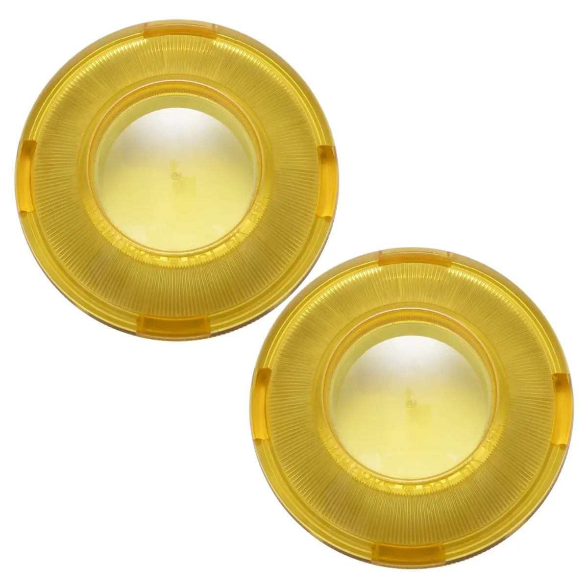 HOGWORKZ® Gold Refractor Turn Signal Bullet Style Lens Covers for Harley-Davidson®