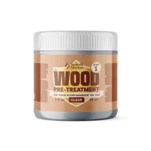 Wood Pre-Treatment - Guarantees Sharp, Clean & Crisp Lines With Scorch Marker & Scorch Paint