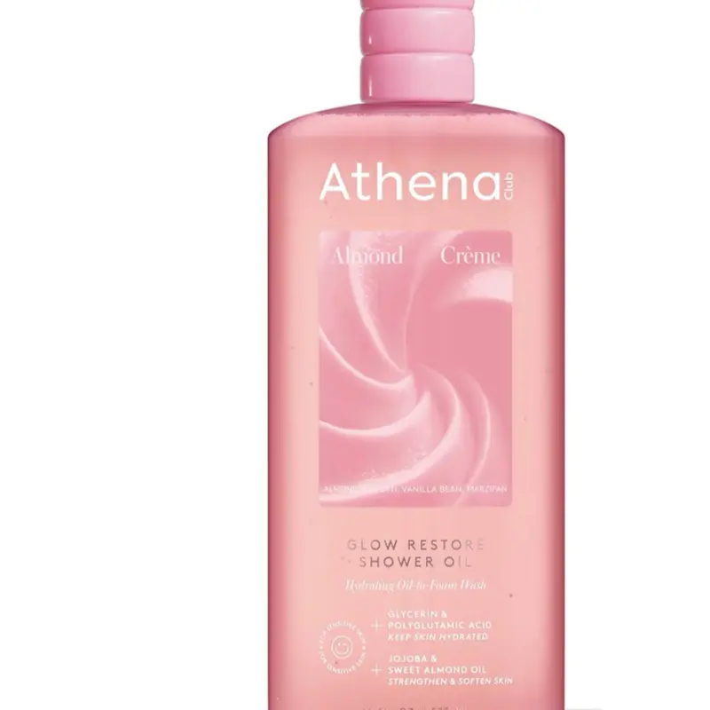 Athena Club Glow Restore Shower Oil - Almond Creme - 18 fl oz: Basic Cleansing, For Combination Skin, Whole Body