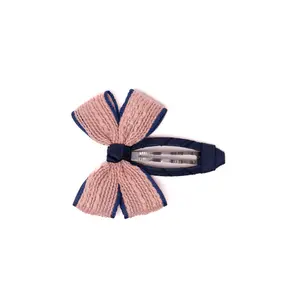 Fabric Butterfly Hair Clip – Stripe Colors
