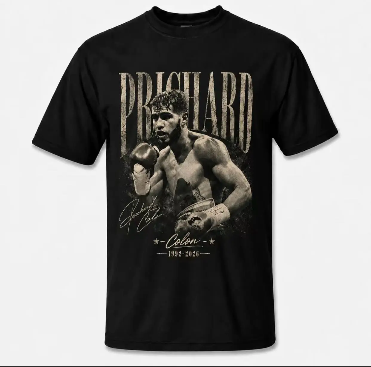 Prichard Colon Tribute Shirt – Vintage Boxing Graphic Tee, Fighter Fan Memorial T-Shirt