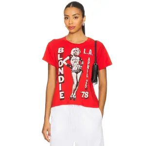 DAYDREAMER Blondie La '78 Solo Tee in Cherry Red