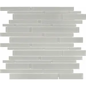 Element Mist Random Strip Glossy Glass Mosaic