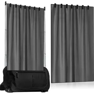 Privacy Curtain for Dance Bag Suitcase Portable Changing Room Privacy Curtain Without Rack Partition Screens for Dancer Backstage Accessories, Camping, Window Shades Blackout Cloth