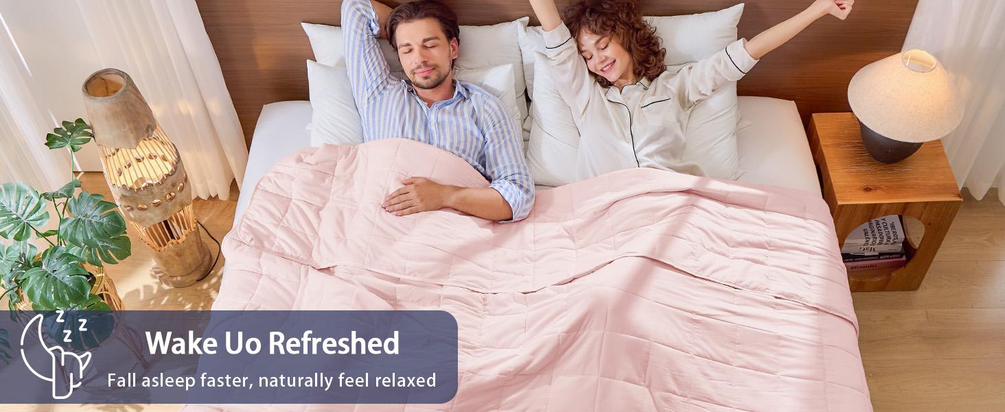 yescool Weighted Blanket for Adults,Cooling Heavy Calming Blanket for Deep Sleep,Perfect for 190-210 lbs, Queen Size Breathable Blanket with Premium Glass Bead, Machine Washable,20lbs For Stress & Anxiety yescool Weighted Blanket for Adults,Cooling Heavy Calming Blanket for Deep Sleep,Perfect for 190-210 lbs, Queen Size Breathable Blanket with Premium Glass Bead, Machine Washable,20lbs For Stress & Anxiety