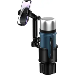 2 in 1 Phone Holders for Your , 360?Rotation  Phone Holder Phone Mount for  with Expandable Base  Cup Holder Phone Holder Phone Mount Extendable Long Arm for  Smartphone