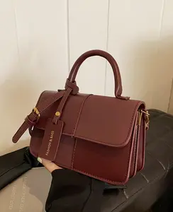 women's Patchwork Design Handbag Girlfriend Gifts, Fashionable PU Leather Crossboidy Bag For Daily used, Casual Trendy Versatile High-quality