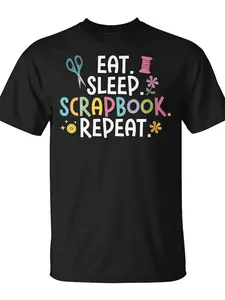 Scrapbooker Scrapbook T-Shirt| Unisex, Casual Crew Neck, Pure 220G, Trendy Streetwear, Top Quality Comfortable, Funny Christmas Novelty, All-season Fit