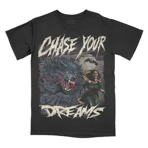 Chase Your Dreams Comfort Colors Werewolf Unisex T-shirt Gothic Alternative Fashion