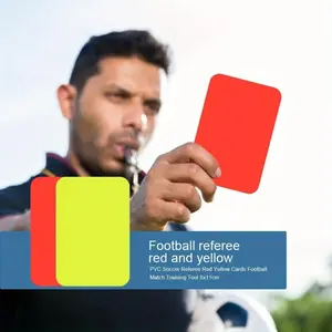 Pack of 2/4/6 Red and Yellow Cards for Soccer Matches Referee Tools Football Referee Tools