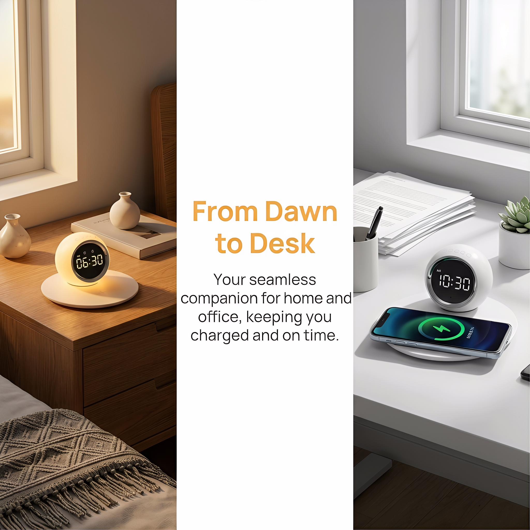 Multi-Function Wireless Charging Digital Night Light Alarm egg alarm clock | Exclusive Holiday Design | Creative Home Gift | Themed Edition for March Madness, Spring Break, World Cup & Easter Multi-Function Wireless Charging Digital Night Light Alarm egg alarm clock | Exclusive Holiday Design | Creative Home Gift | Themed Edition for March Madness, Spring Break, World Cup & Easter