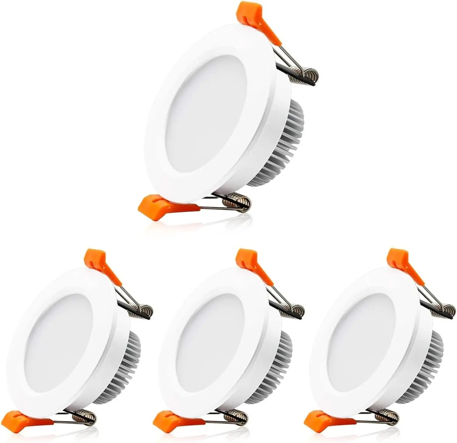 2 Inch LED Downlight, Recessed Dimmable Ceiling Light, 3W, 5500K Daylight White, CRI80 with LED Driver, 35W Halogen Equivalent, 4 Pack