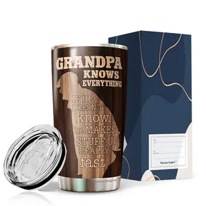 Grandpa Knows Everything Grandpa Nutritional Facts Tumbler 20Oz Grandpa Gift Tumbler Gift For Papa, Grandfather, Granddads 6 45783 885