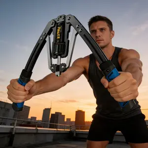 Hydraulic arm strength device men's training fitness equipment, small size and easy to store, does not take up extra space, solves the occupation of large fitness equipment, and puts it on the balcony to start training at any time