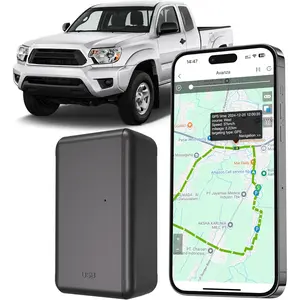 G05a 4G Vehicle GPS Tracker with Included SIM Card, No Monthly Fees, Real-Time Tracking, Global Coverage, Geofencing, Strong Magnet, 6000mAh Long Life Battery, Android iOS Compatibility, Mobile Data Support