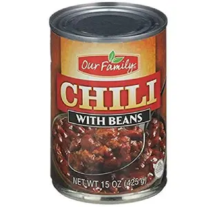 Our Family Beans Chili 15 oz Single Can