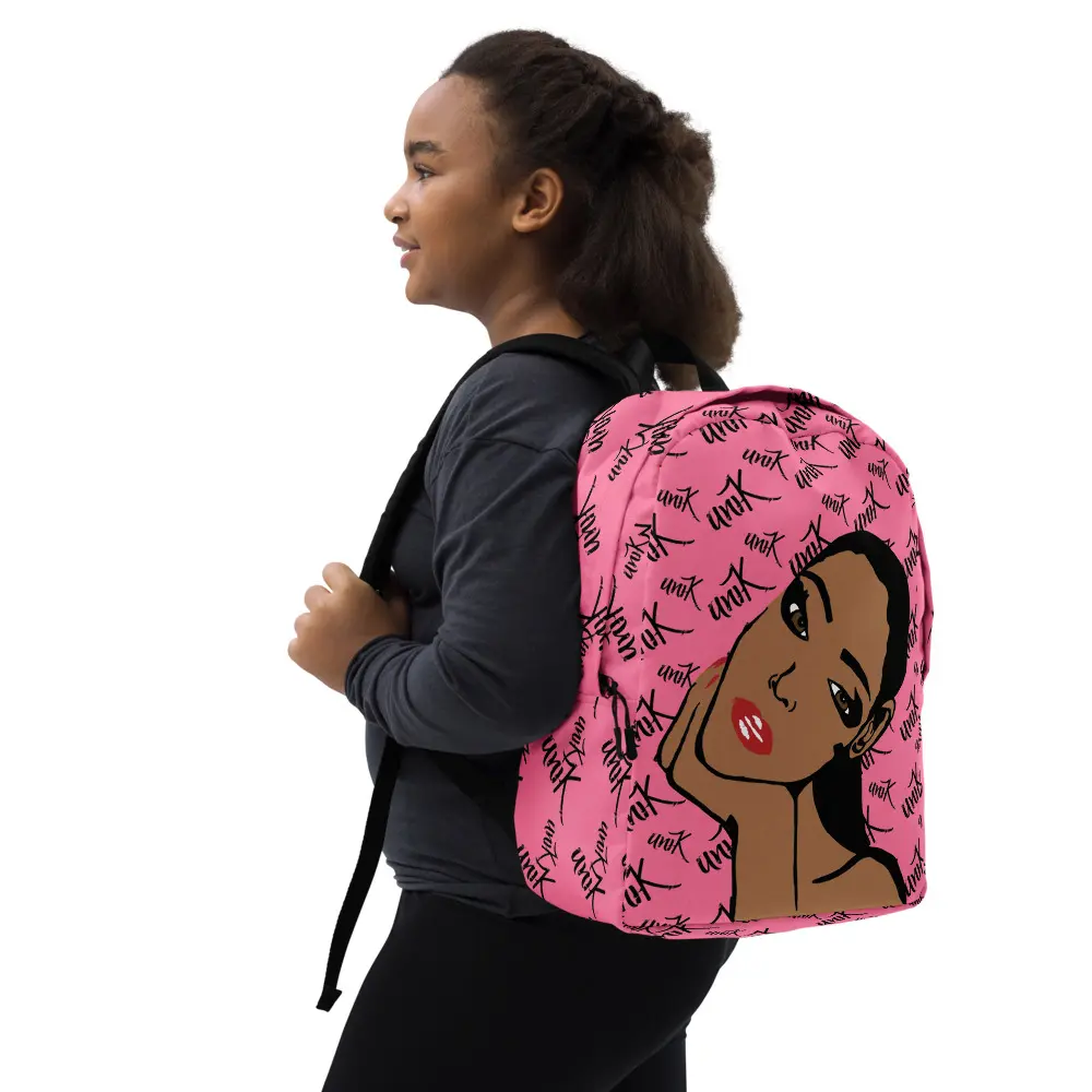 Unik "Pink Melanin" Backpack - Caramel