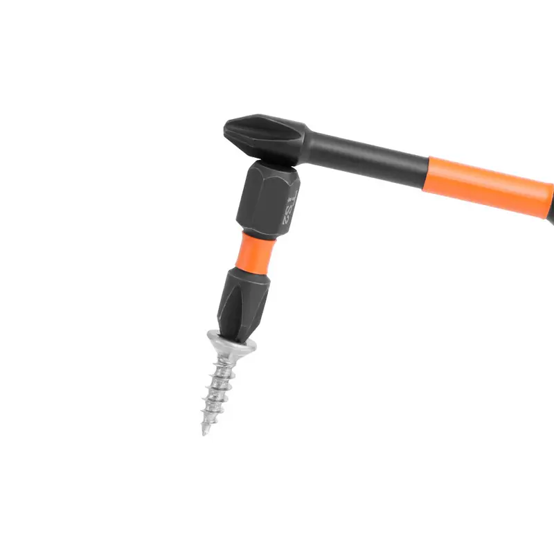 PH2 Single-Ended Phillips Head Screwdriver Bit - Phosphated Black Coating, Heavy-Duty, Durability, Impact-Resistant, Strong Magnetism, Crosshead Power Tool Accessory