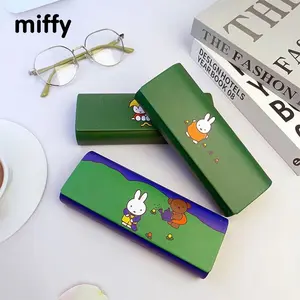 Kawaii MIffy Cartoon Anime Male and Female Students Advanced Simple Children's Lightweight Glasses Storage Box Christmas Gift