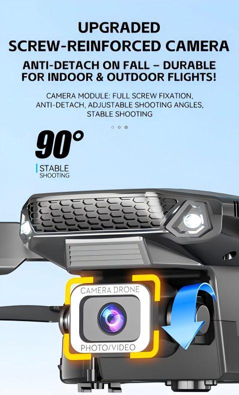 Professional Foldable Quadcopter Drone with HD Camera and Screen Remote Control, No Mobile Phone Needed, Stable Flight, Portable Design, Ideal Gift for Kids, Adults and Family Outdoor Flying on Christmas & Halloween