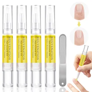 Rejuvenation Nail Growth Oil - Nail Strengthener and Growth Serum with Nail File (4PCS)