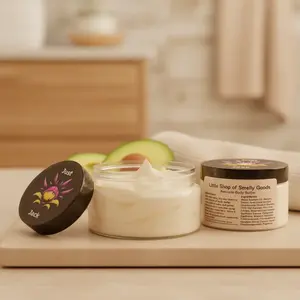 Just Jack Avocado Body Butter, Hydrating Bath & Body Care Moisturizer for Dry Skin
