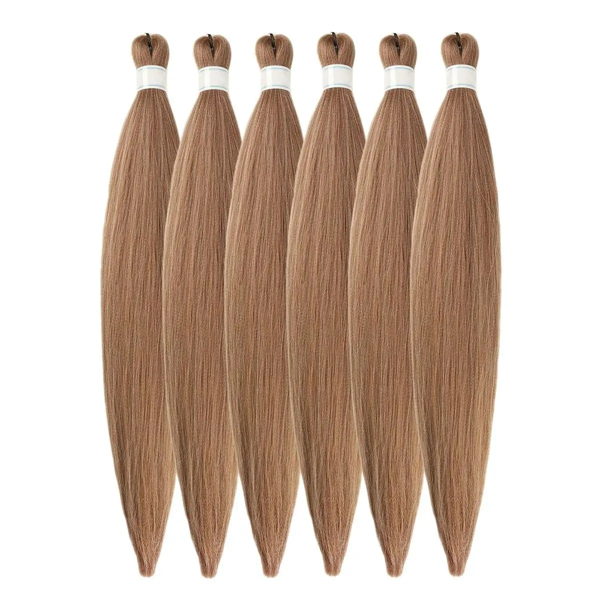 Brown Blonde Braiding Hair Pre Stretched for Knotless Box Braids 27/30/613 Mixed Box Braids Hair Extension for Braiding