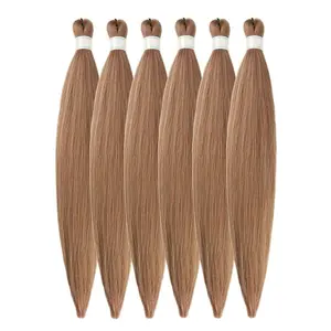 Brown Blonde Braiding Hair Pre Stretched for Knotless Box Braids 27/30/613 Mixed Box Braids Hair Extension for Braiding