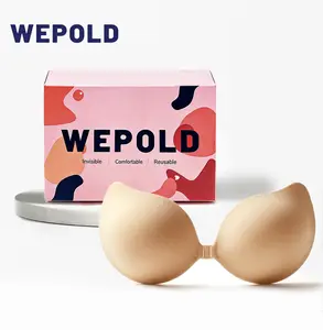 Reusable adhesive bra - Suitable for gathering and clamping the breasts of clingy dresses and bikini-style gowns-3 woman push up seamless big backs holder sticky storage compression