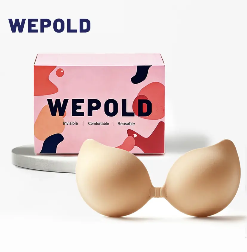 Reusable adhesive bra - Suitable for gathering and clamping the breasts of clingy dresses and bikini-style gowns-3 woman push up seamless big backs holder sticky storage compression