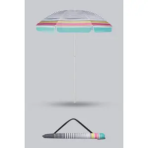 6 Foot Intego Beach Umbrella | Multicolor