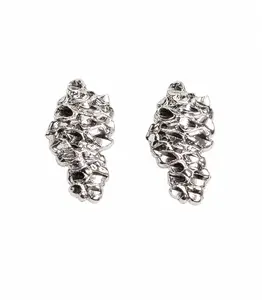 Aretes de plata 925 texturizado / Textured 925 silver earrings