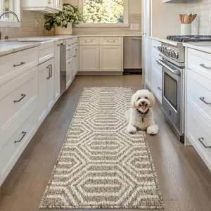 Runner Rug, 2'6''x6' Long Door Mats Indoor Runners for Hallways, Non Slip Rubber Backing Entry Rug, Washable Entrance Floor Mat Runner for , Kitchen, Laundry, Living Room, Garage, Camel