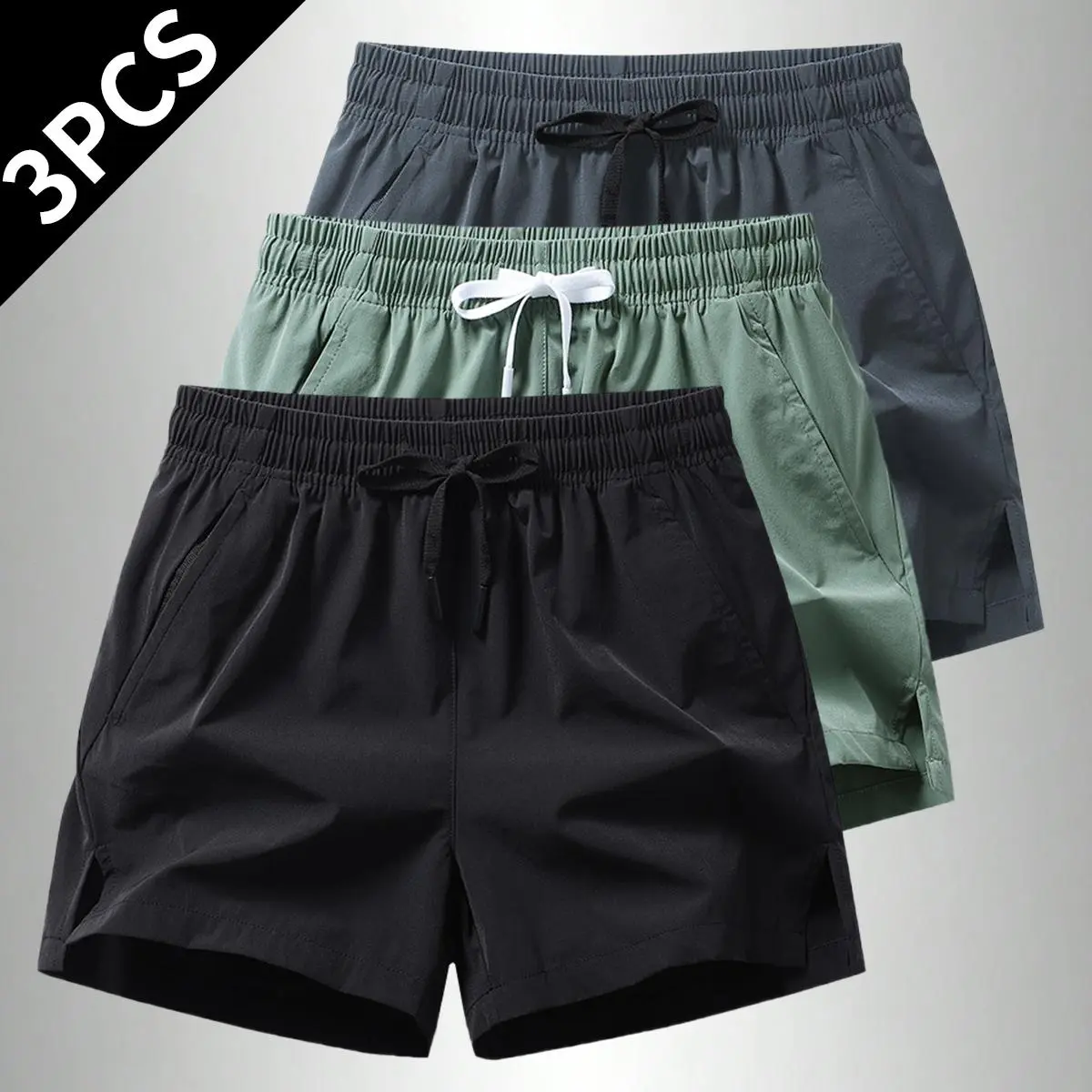 Black + army green + dark gray