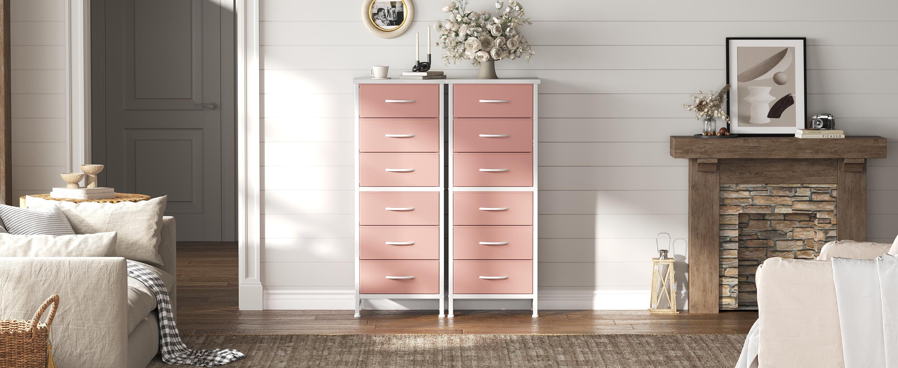 Sweetcrispy 6-Fabric-Drawer Chest Dresser - Clothes Storage Cabinet, Minimalist Drawer Tower, Modern Home Furniture, Wood Top Cabinets with Metal Frame, Cross Support Rods, Anti-Tip Design for Bedrooms, Compact Spaces Sweetcrispy 6-Fabric-Drawer Chest Dresser - Clothes Storage Cabinet, Minimalist Drawer Tower, Modern Home Furniture, Wood Top Cabinets with Metal Frame, Cross Support Rods, Anti-Tip Design for Bedrooms, Compact Spaces